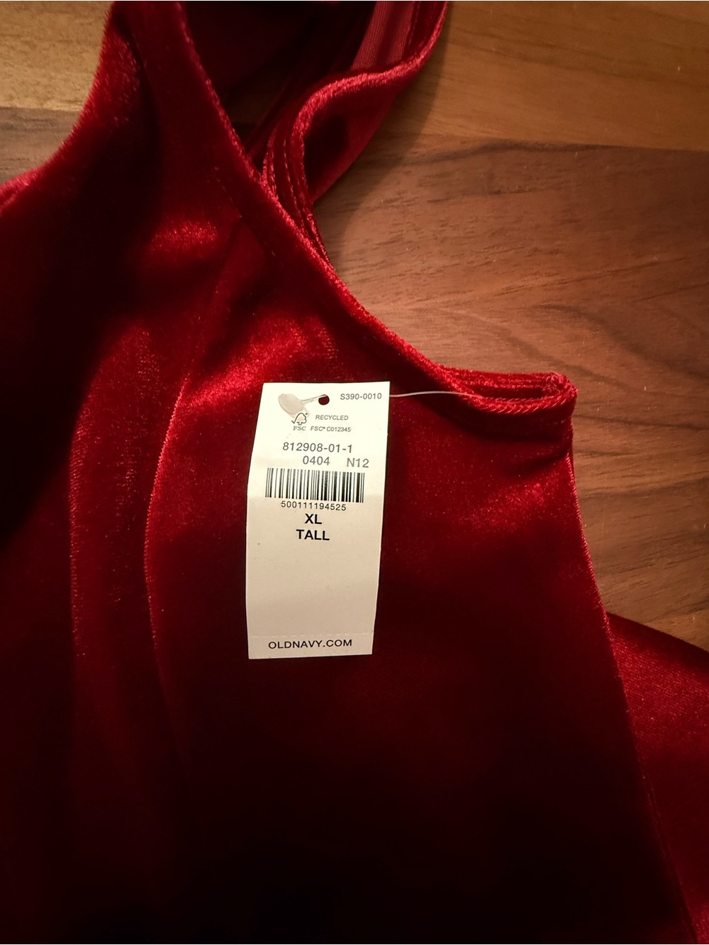 Old Navy Red Velvet Sleeveless Dress - Picture 7 of 10
